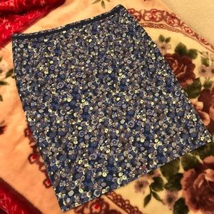 Boden Blue Pebble Pattern Skirt Size 16R